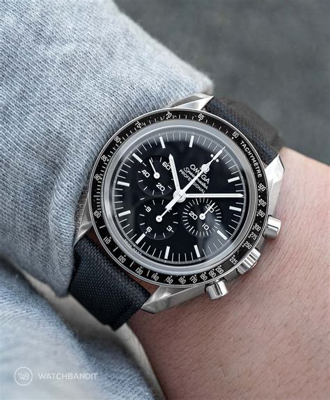 omega speedmaster pro with strap coated nylon fabric|omega co axial master chronometer.